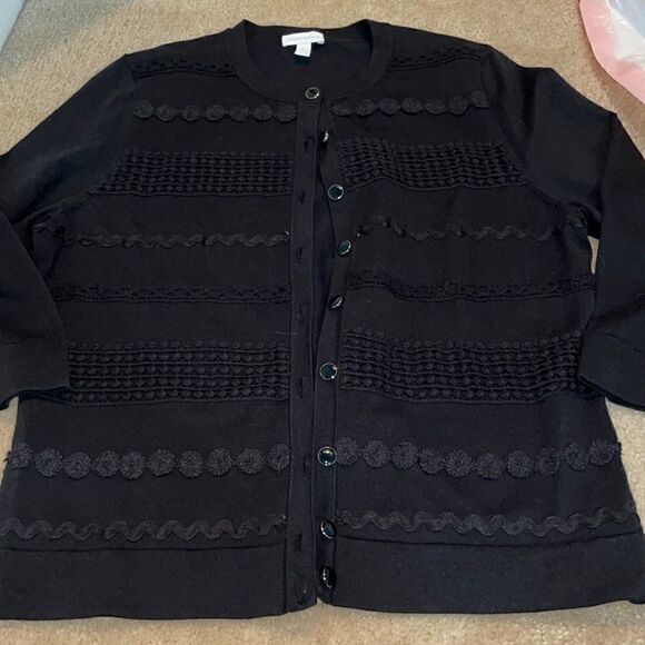 Charter Club black sweater   - Picture 1 of 3